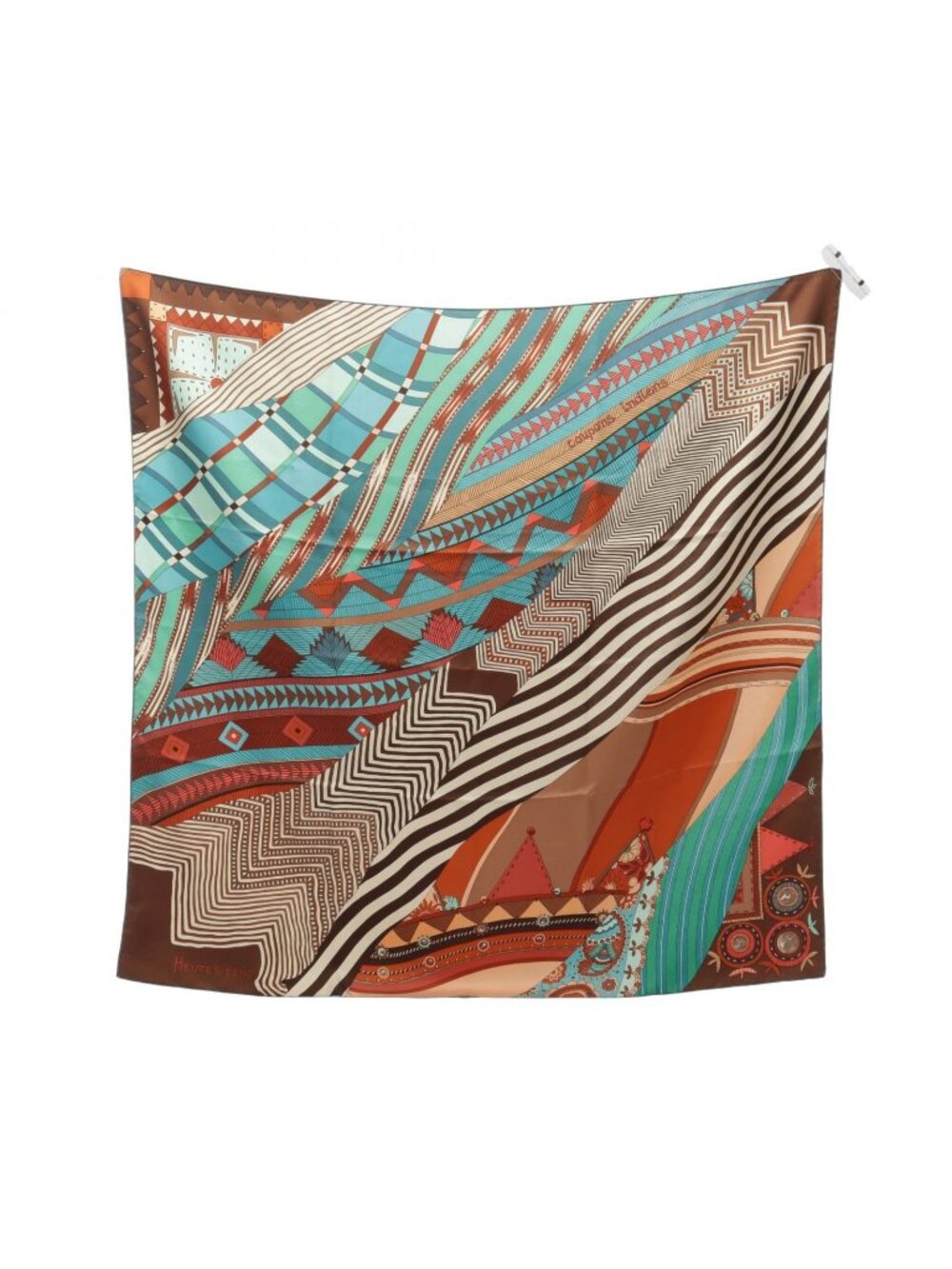 Hermes Scarf Carre 90 Coupons Indiens Silk